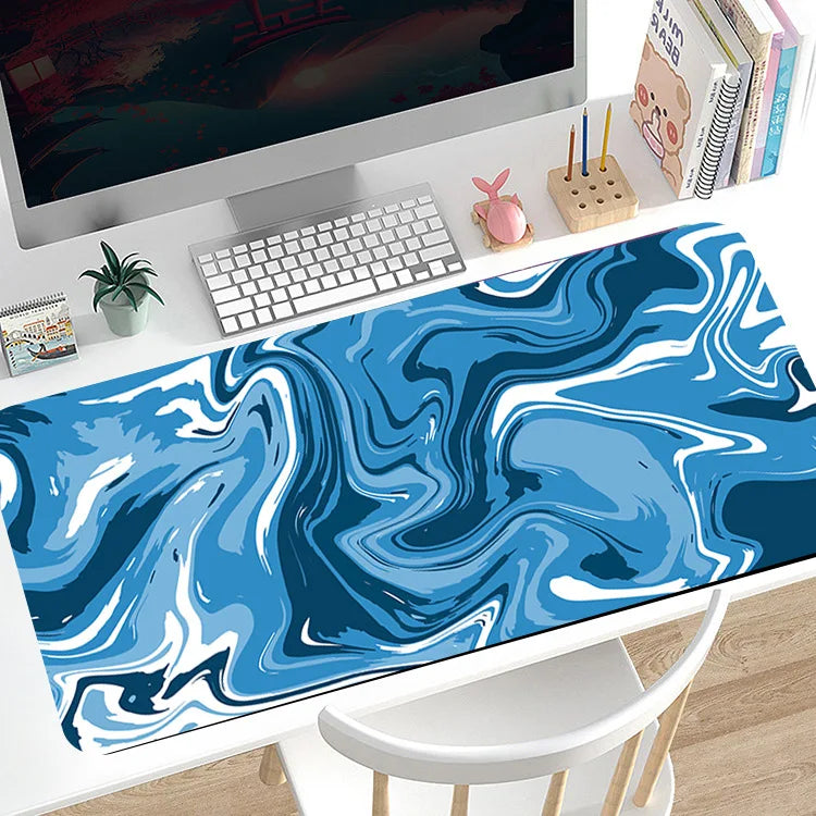 Gamer Mousepad Gradient Color Line Mouse Pad Large Mouse Mat Natural Rubber Desk Rug PC Desk Mats Design Mousepads 80*30cm