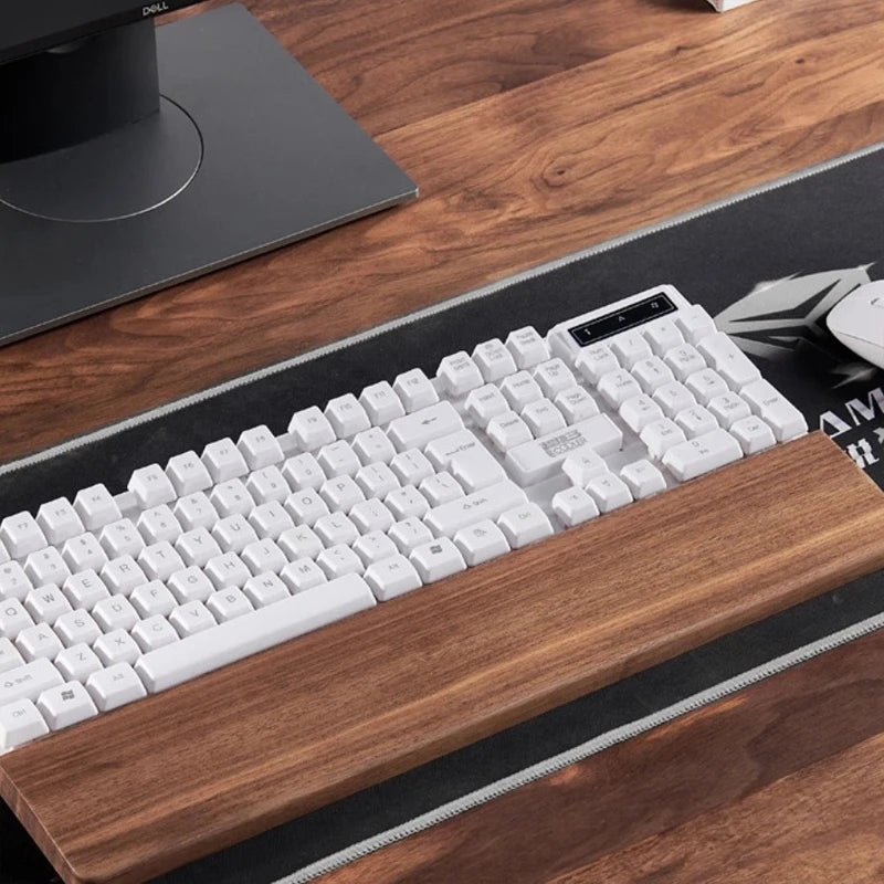 Solid Wood Keyboard Bracket Hand Bracket Black Walnut Wooden Wrist Mechanical Keyboard Wooden Hand Bracket Wrist