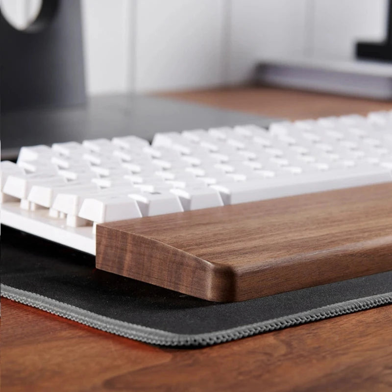 Solid Wood Keyboard Bracket Hand Bracket Black Walnut Wooden Wrist Mechanical Keyboard Wooden Hand Bracket Wrist